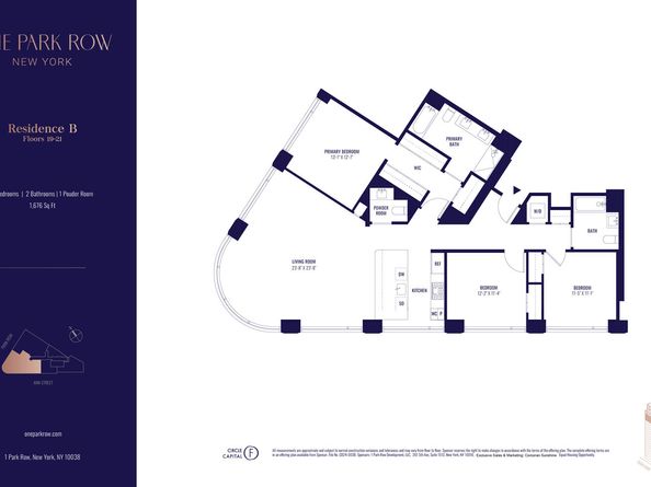 1 Park Row 15C, New York NY 10038