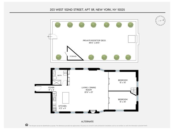 203 West 102nd Street 5R, New York NY 10025