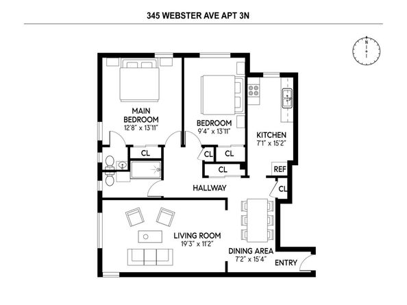 345 Webster Avenue 3N, Brooklyn NY 11230