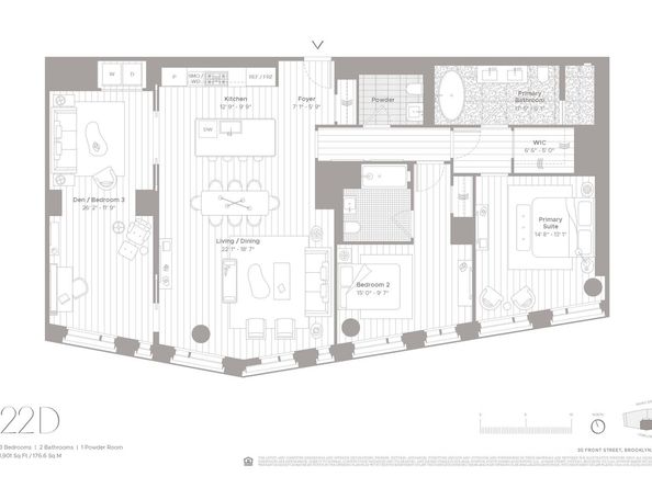 30 Front Street 22D, Brooklyn NY 11201