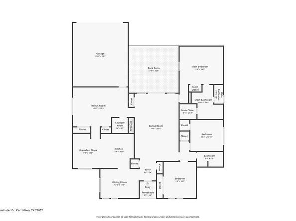 3719  Westminster Drive , Carrollton Texas 75007