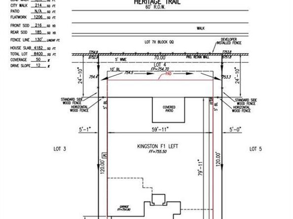 1908  Evergreen Terrace , Northlake Texas 76226