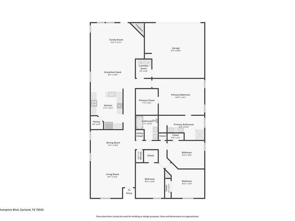 4619  Southampton Boulevard , Garland Texas 75043