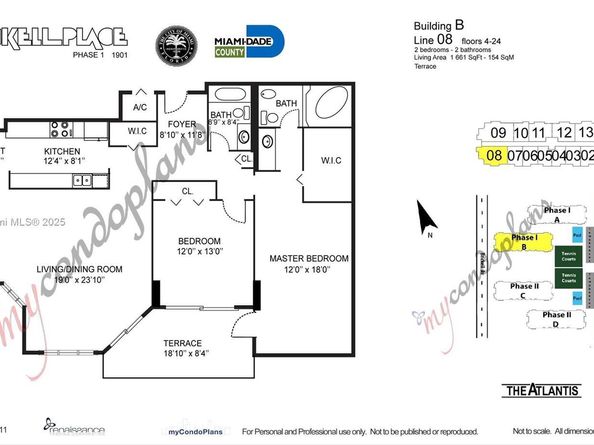 1901 Brickell Ave B1408, Miami FL 33129