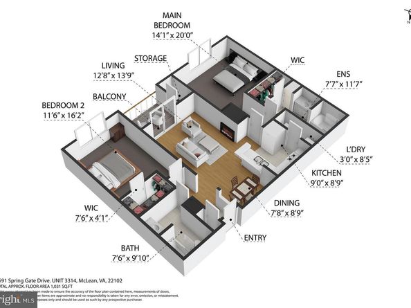 1591 Spring Gate Drive 3314, Mclean VA 22102