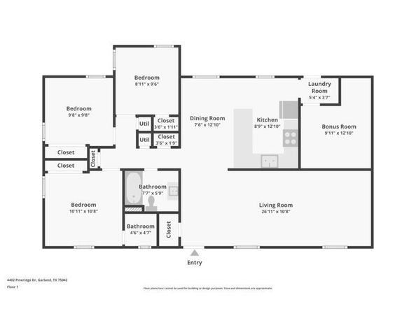 4402  Pineridge Drive , Garland Texas 75042