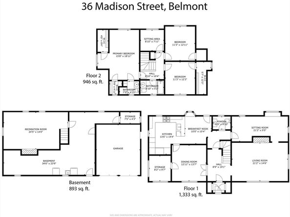 36 Madison St, Belmont MA 02478