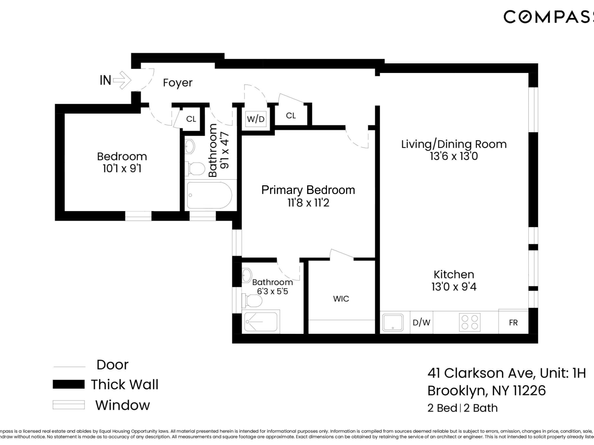 41 Clarkson Avenue 1H, Brooklyn NY 11226