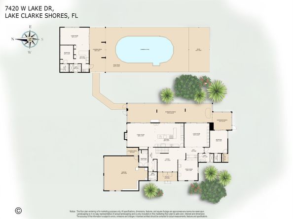 7420 W Lake Drive, Lake Clarke Shores FL 33406