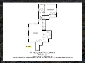 121 East Cottage St APT 4, Boston MA 02125