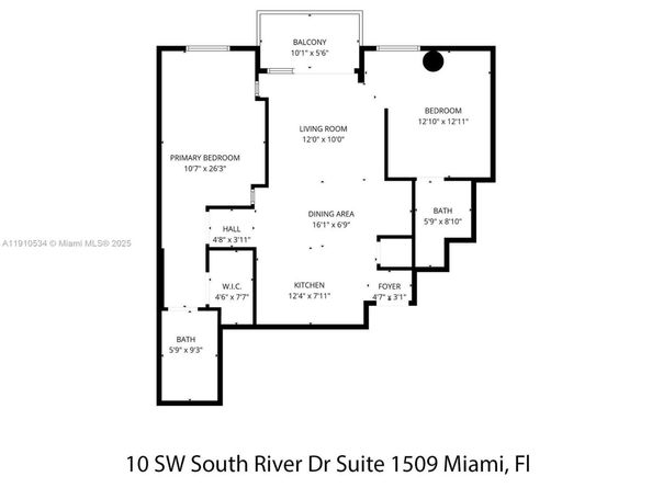 10 SW South River Dr 1509, Miami FL 33130