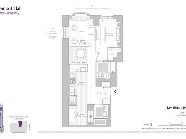 100 Claremont Avenue 10G, New York NY 10027