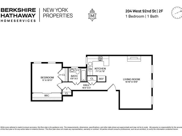204 West 92nd Street 2F, New York NY 10025