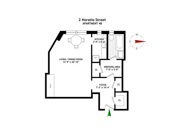 2 Horatio Street 4B, New York NY 10014