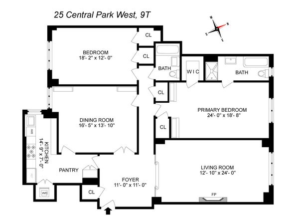 25 Central Park W 9T, New York NY 10023
