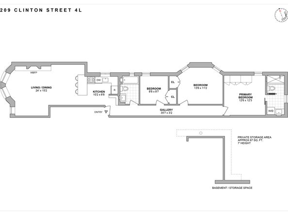 209 Clinton Street 4L, Brooklyn NY 11201