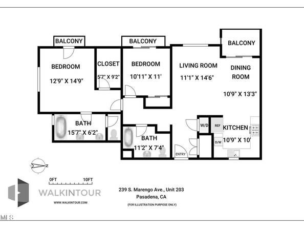 239 S Marengo Avenue 203, Pasadena CA 91101