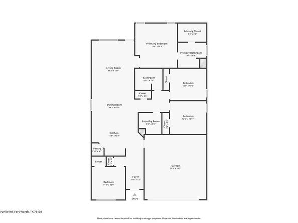 9621  Cherryville Road , Fort Worth Texas 76108
