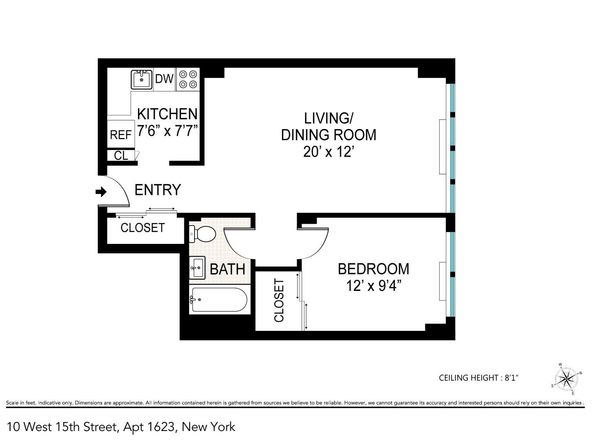 10 West 15th Street 1623, New York NY 10011