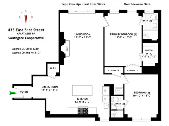 433 East 51st Street 9A, New York NY 10022