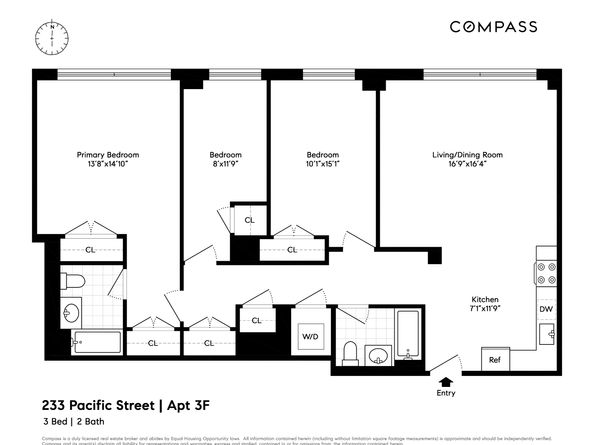 233 Pacific Street 3F, Brooklyn NY 11201