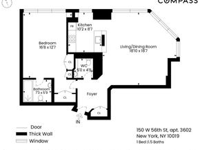 150 West 56th Street 3602, New York NY 10019