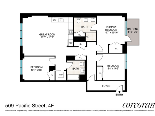 509 Pacific Street 4F, Brooklyn NY 11217