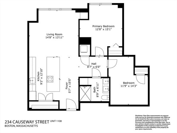 234 Causeway St 1108, Boston MA 02114
