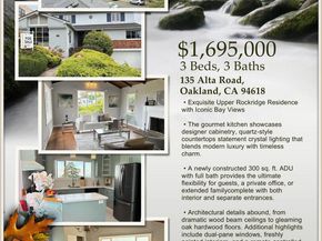 135 Alta Rd, Oakland CA 94618