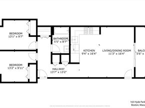 163 Hyde Park Ave 163B, Boston MA 02130