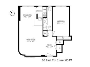 60 East 9th Street 519, New York NY 10003