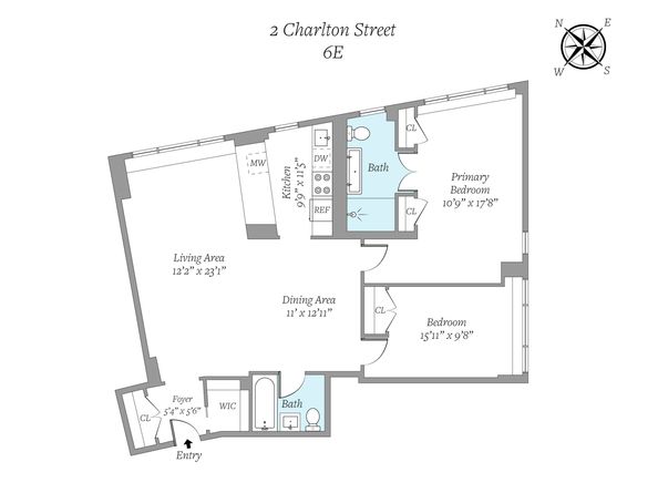 2 Charlton Street 6E, New York NY 10013