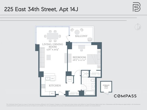 225 East 34th Street 14J, New York NY 10016
