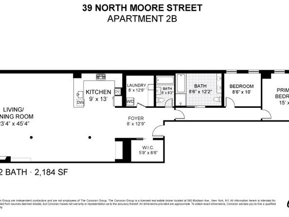 39 North Moore Street 2B, New York NY 10013