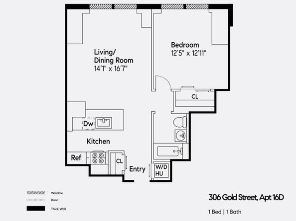 306 Gold Street 16D, Brooklyn NY 11201