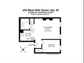 454 West 50th Street 2F, New York NY 10019