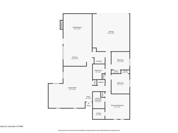 1514  Carnation Drive , Lewisville Texas 75067