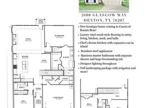 2608  Glasgow Way , Denton Texas 76207