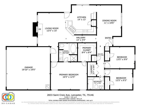 2833  Saint Croix Avenue , Lancaster Texas 75146
