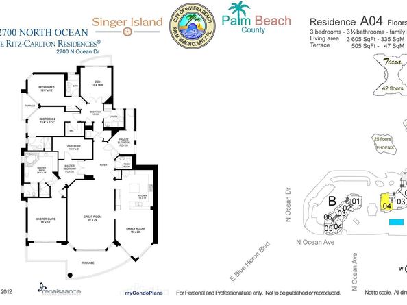2700 N Ocean Drive 1604a, Singer Island FL 33404