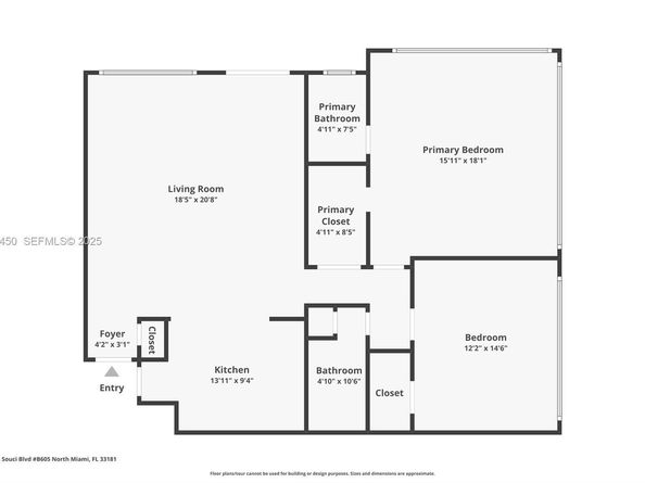 2150 Sans Souci Blvd B605, North Miami FL 33181