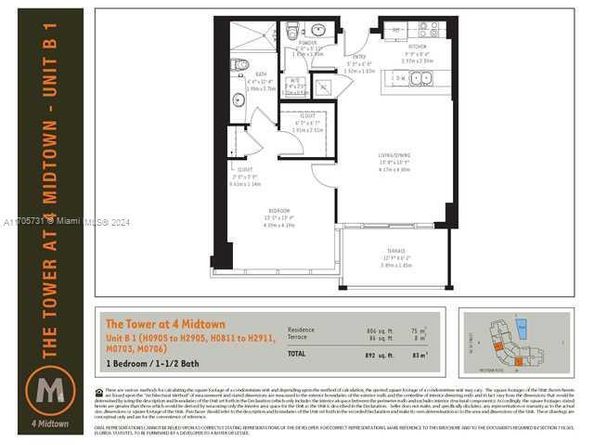 3301 NE 1st Ave H1705, Miami FL 33137