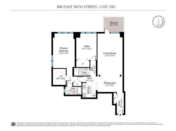400 East 56th Street 22G, New York NY 10022
