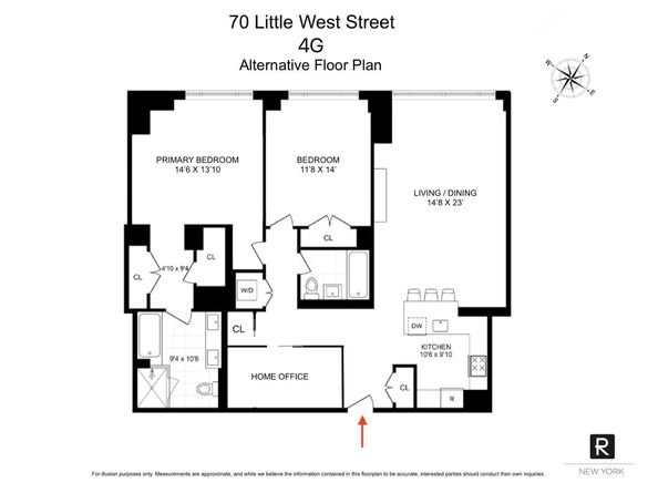 70 Little West Street 4G, New York NY 10004