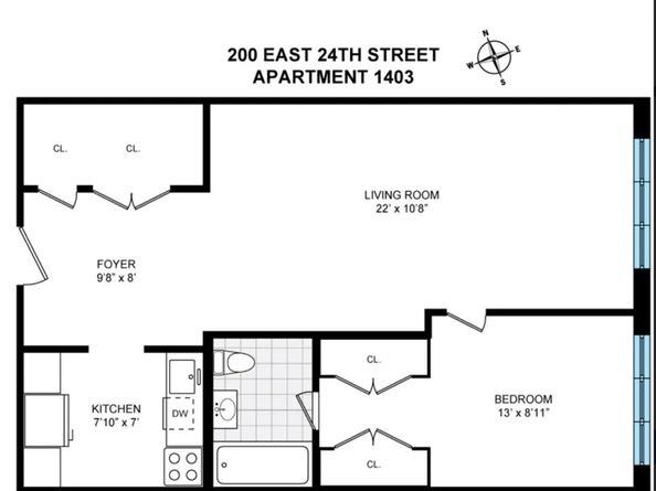 200 East 24th Street 1403, New York NY 10010