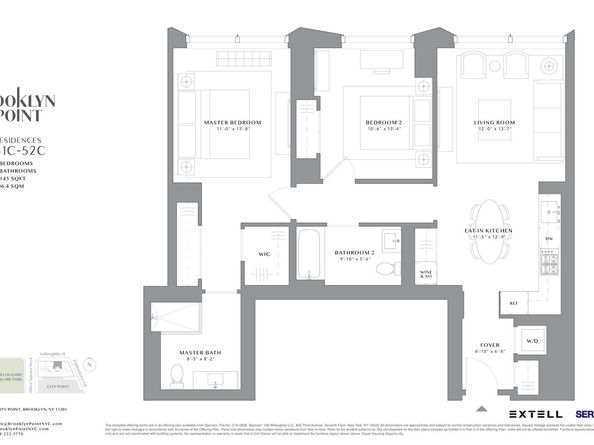 1 City Point 46C, Brooklyn NY 11201