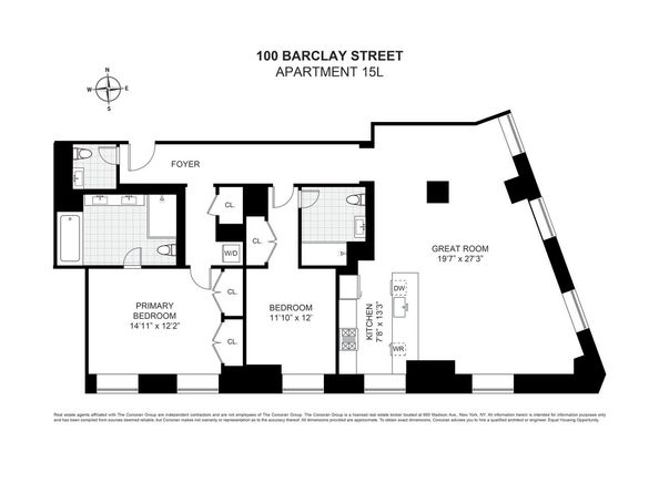 100 Barclay Street 15L, New York NY 10007