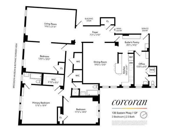 135 Eastern Parkway 12F, Brooklyn NY 11238