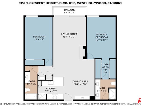 1351 N Crescent Heights Boulevard 316, West Hollywood CA 90046