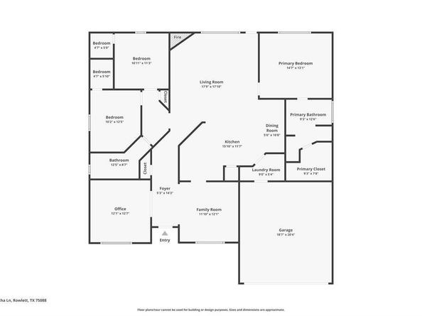 3809  Martha Lane , Rowlett Texas 75088